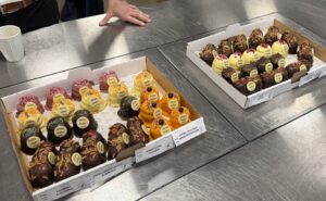 håndlavede flødeboller til firmaevent